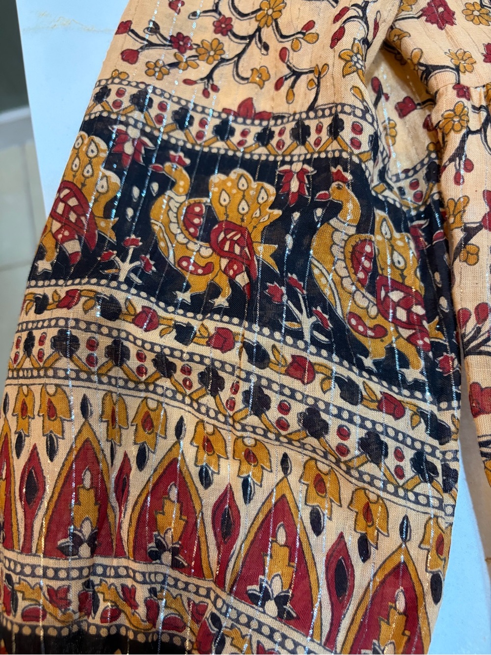 Anthropologie -Raga Advika Bohemian Print Midi Dress NWOT Small- GORGEOUS - Picture 15 of 16